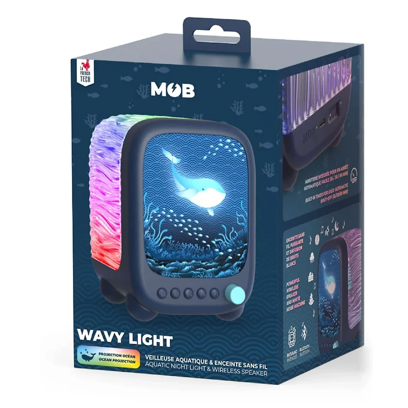 Veilleuse Aquatique Wavy Abyss Bleu