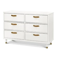 Commode 6 Tiroirs Tanner - Blanc Chaud