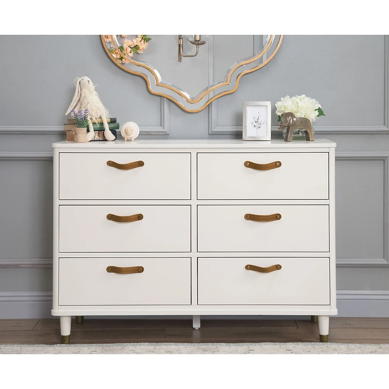 Commode 6 Tiroirs Tanner - Blanc Chaud