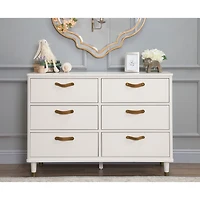 Commode 6 Tiroirs Tanner - Blanc Chaud