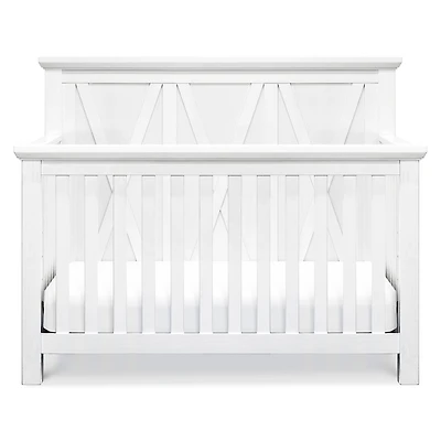 Couchette Évolutive 3 en 1 Emory Farmhouse - Blanc Lin