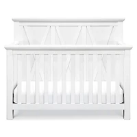 Couchette Évolutive 3 en 1 Emory Farmhouse - Blanc Lin