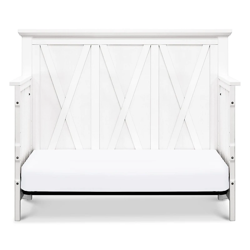 Couchette Évolutive 3 en 1 Emory Farmhouse - Blanc Lin