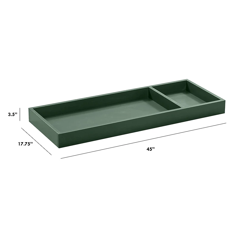 Universal Wide Removable Changing Tray - Forest Green