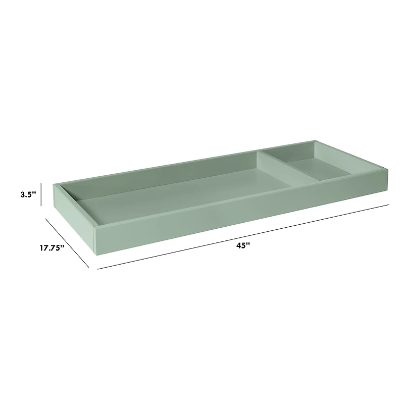 Universal Wide Removable Changing Tray - Light Sage