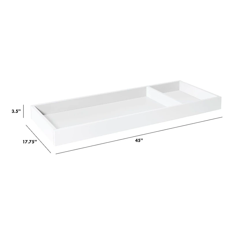 Universal Wide Removable Changing Tray - White Finish