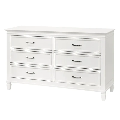 Commode 6 Tiroirs Darlington - Blanc Chaud