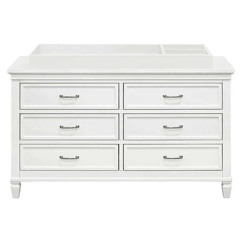 Commode 6 Tiroirs Darlington - Blanc Chaud