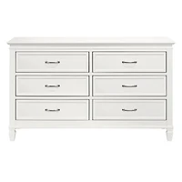 Commode 6 Tiroirs Darlington - Blanc Chaud