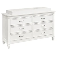 Commode 6 Tiroirs Darlington - Blanc Chaud