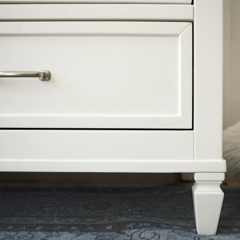 Commode 6 Tiroirs Darlington - Blanc Chaud