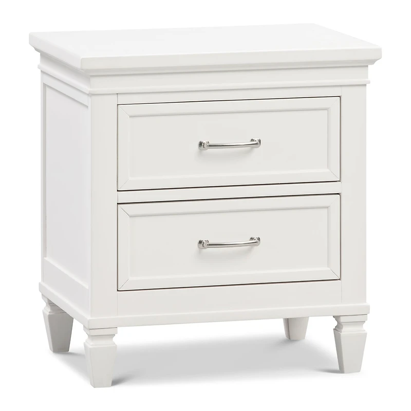 Table de Nuit Darlington - Blanc Chaud