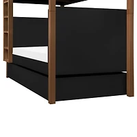 Universal Twin Storage Trundle Bed - Black