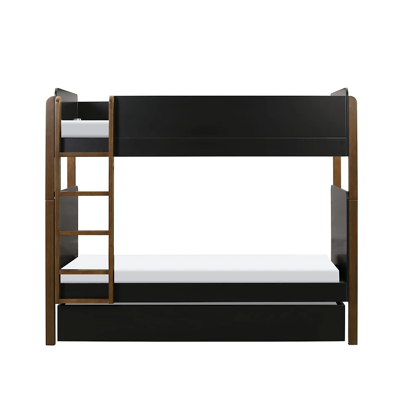 Universal Twin Storage Trundle Bed - Black