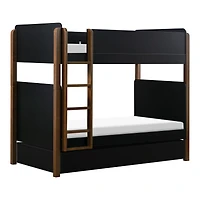 Universal Twin Storage Trundle Bed - Black
