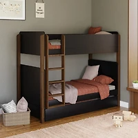 Universal Twin Storage Trundle Bed - Black