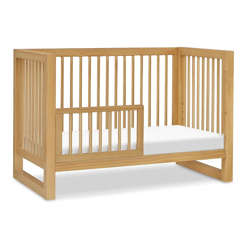 Nantucket 3-in-1 Convertible Crib with Toddler Bed Conversion Kit - Honey