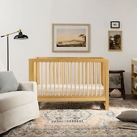 Nantucket 3-in-1 Convertible Crib with Toddler Bed Conversion Kit - Honey
