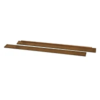 Hidden Hardware Full Size Bed Conversion Kit-  Walnut Natural