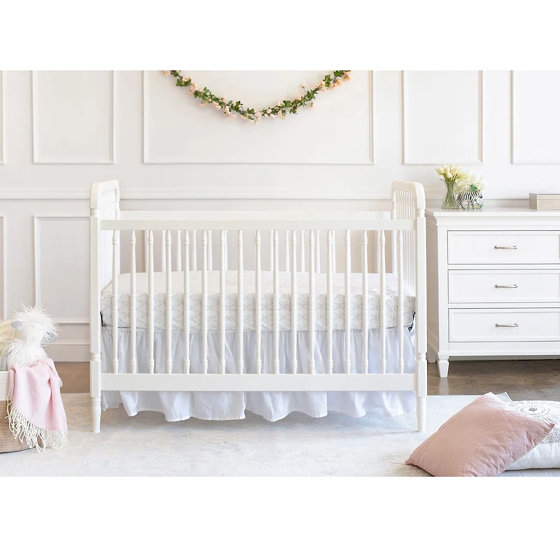 Liberty 3-in-1 Evolution Crib With Toddler Bed Conversion Kit - Warm White