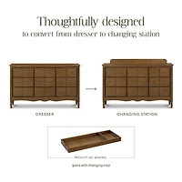 Liberty 9 Drawers Dresser -  Natural Walnut 