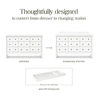 Liberty 9 Drawers Dresser -  Warm White  