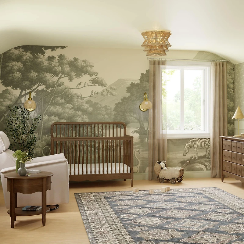 Couchette 4-en-1 - Noyer Liberty