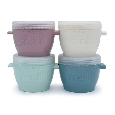 2-Compartment Snack Meal Prep Containers (4) 6oz