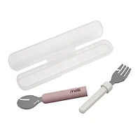 Detachable Spoon&Fork-Pink