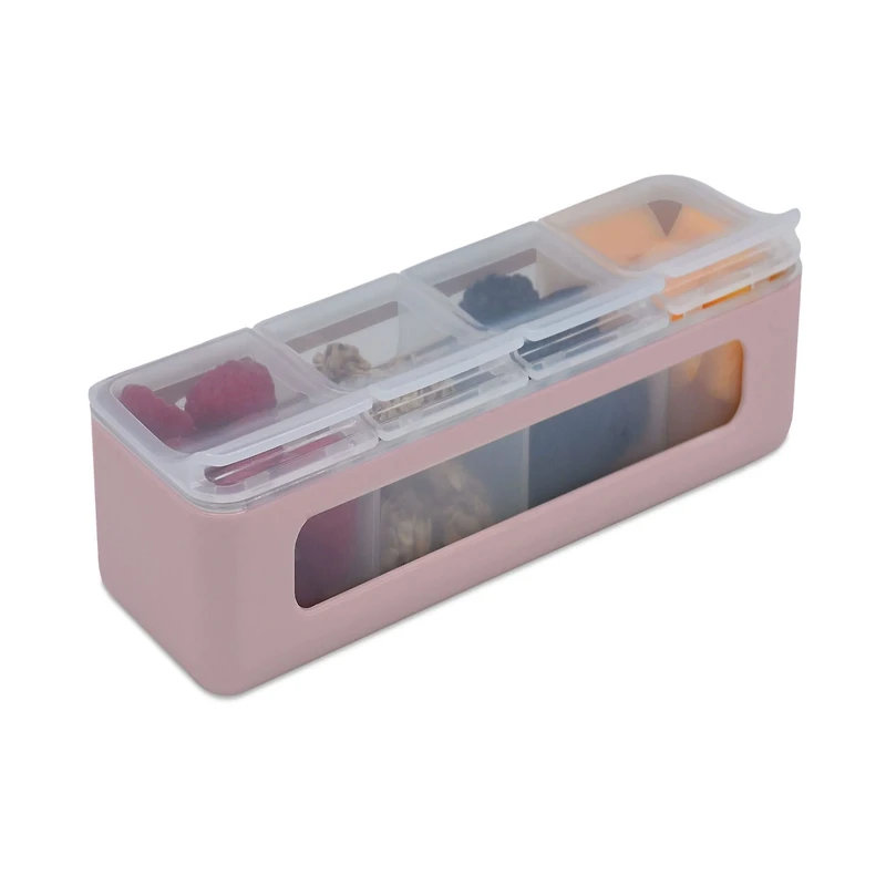 Snackle Box 4 Compartment - Pink