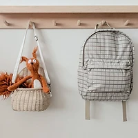 Sac à Dos Mini Carreaux Taupe