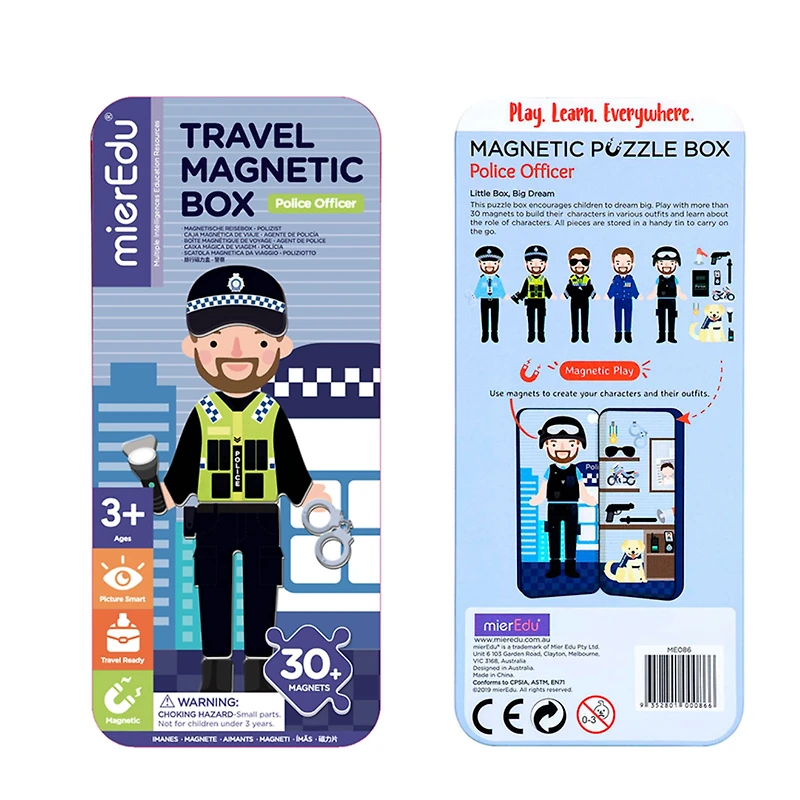 Boite Magnétique de Voyage Officier de Police