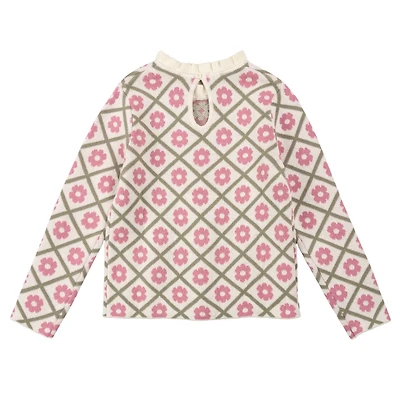 Flowers Mock Neck Sweater 2-10