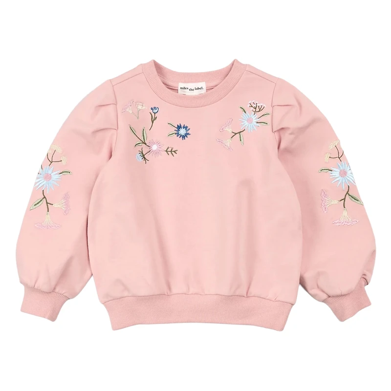 Gilet Ouaté Fleurs 2-6x