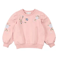 Gilet Ouaté Fleurs 2-6x