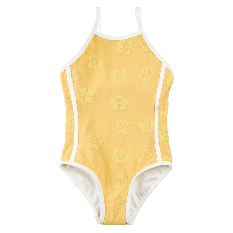 Maillot UV Une Pièce Hibiscus 3-6ans