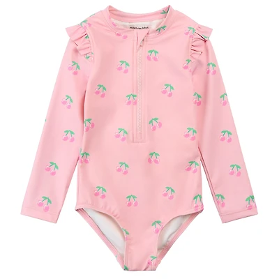 Maillot UV Manches Longues Cerises 3-6ans