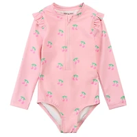 Maillot UV Manches Longues  Cerises 3-6ans