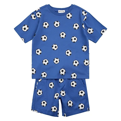 Soccer Printed Short Set 6-24m