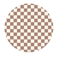Tapis Catch All pour les repas et les jeux – Damier caramel
