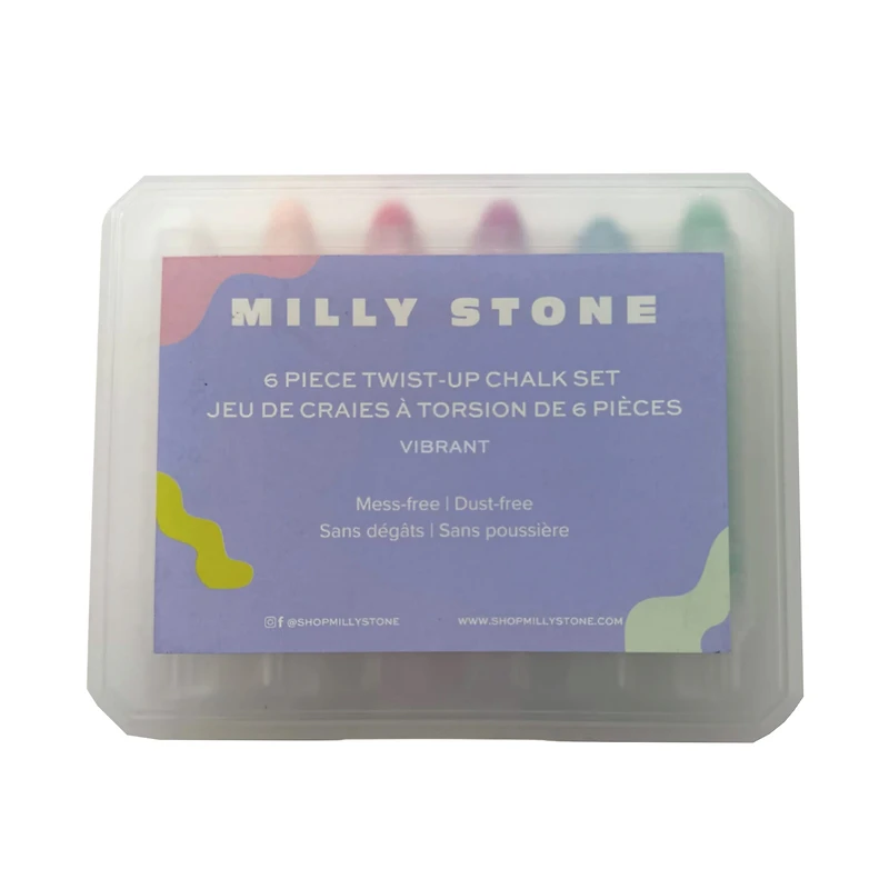 6-Piece Twist-up Chalk Set - Vibrant
