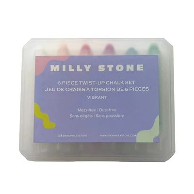 6-Piece Twist-up Chalk Set - Vibrant