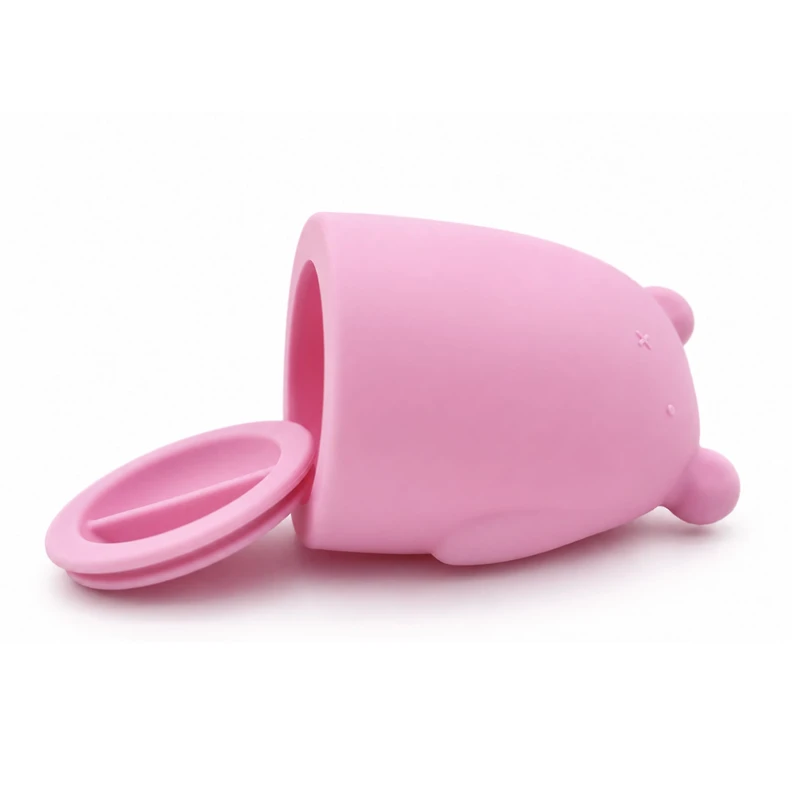 Silicone Piggy Bank – Bear – Strawberry Milk