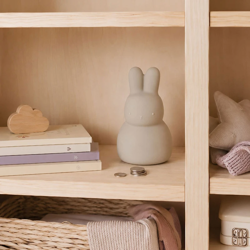 Tirelire en silicone – Lapin – Crème