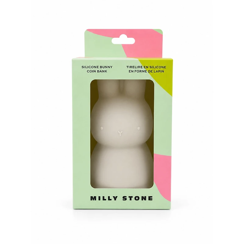 Silicone Piggy Bank – Bunny – Cream