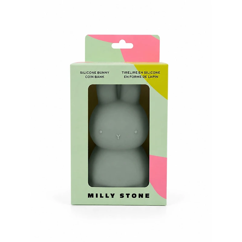 Silicone Piggy Bank – Bunny – Sage Green