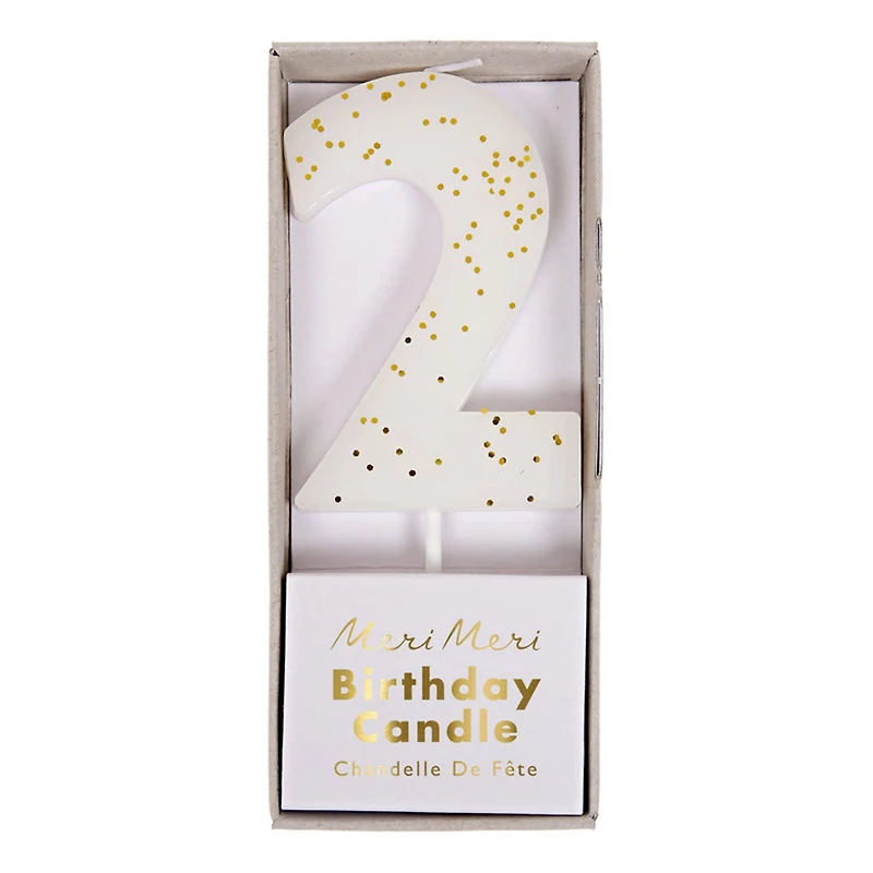 Bougie Numéro Couleur Blanche