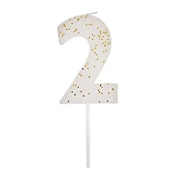 Bougie Numéro Couleur Blanche