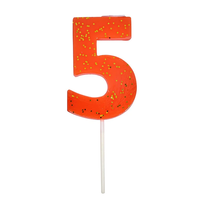 Bougie Numéro 5 Couleiur Corail