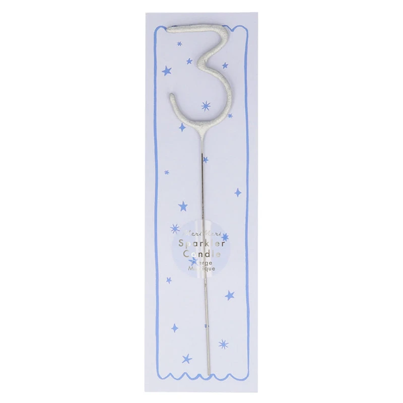 Number 3 Candle